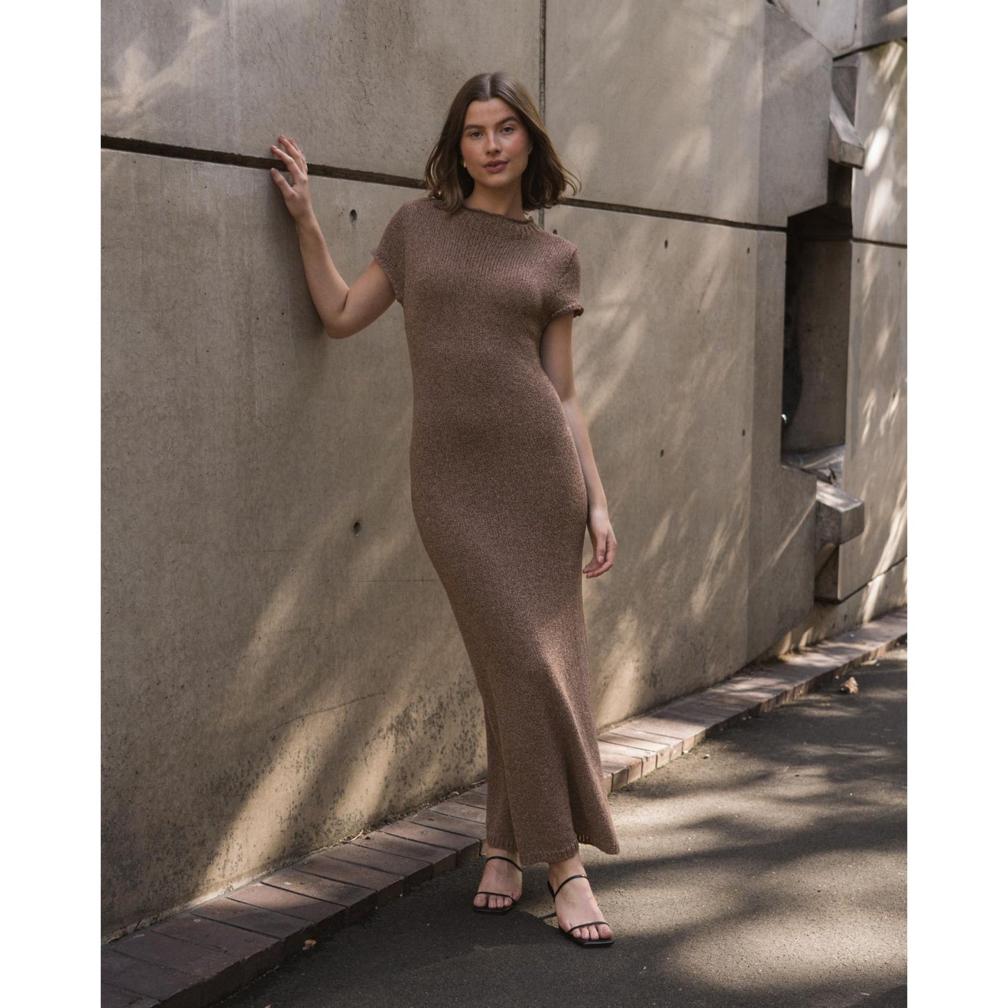Luella Knit Dress -Mocha