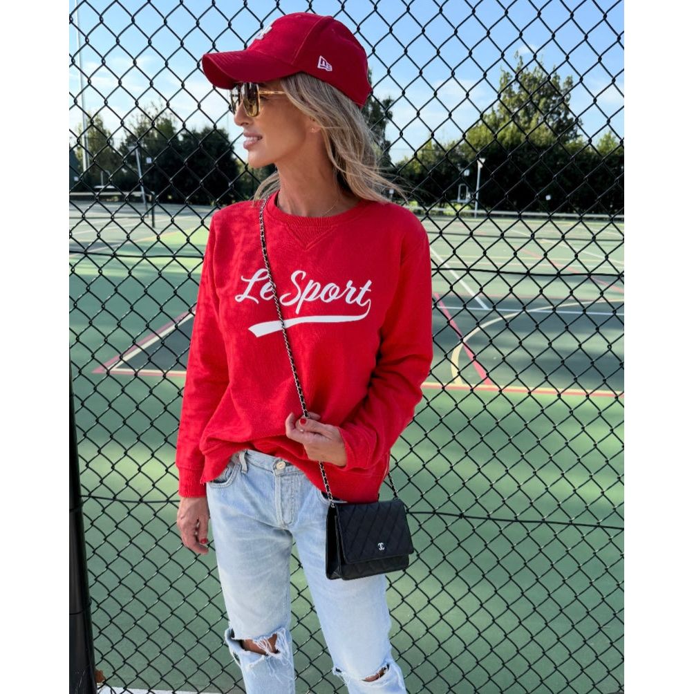 LE SPORT SWEAT - HOT RED/ WHITE