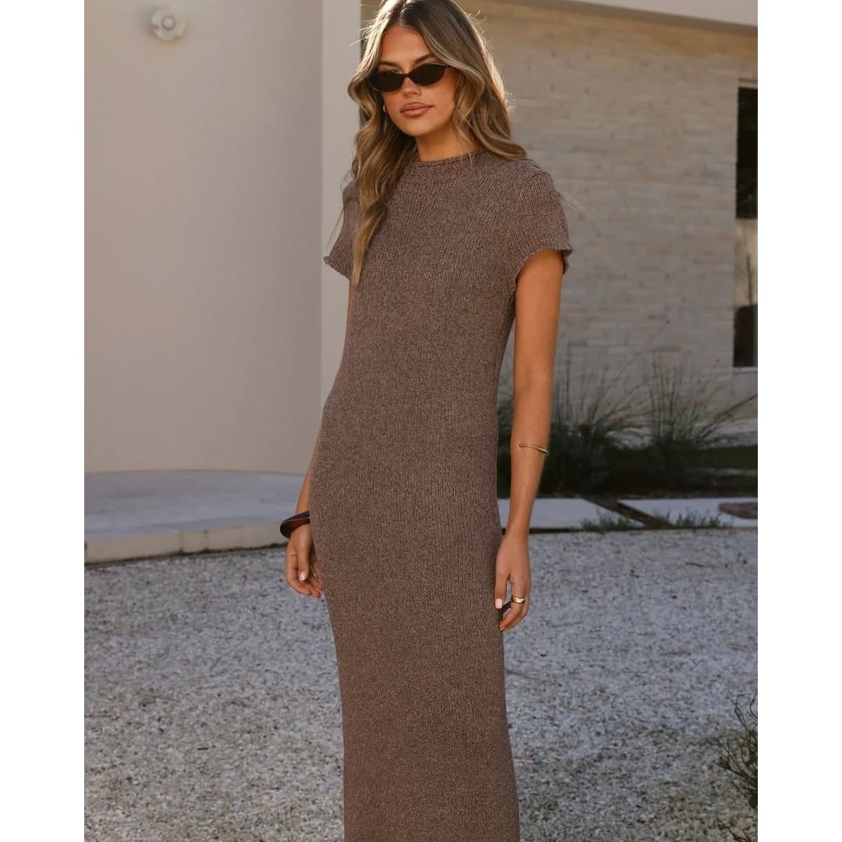 Luella Knit Dress -Mocha
