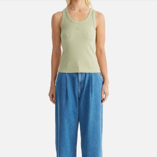 ENA PELLY-KENDALL MONOGRAM TANK-SAGE