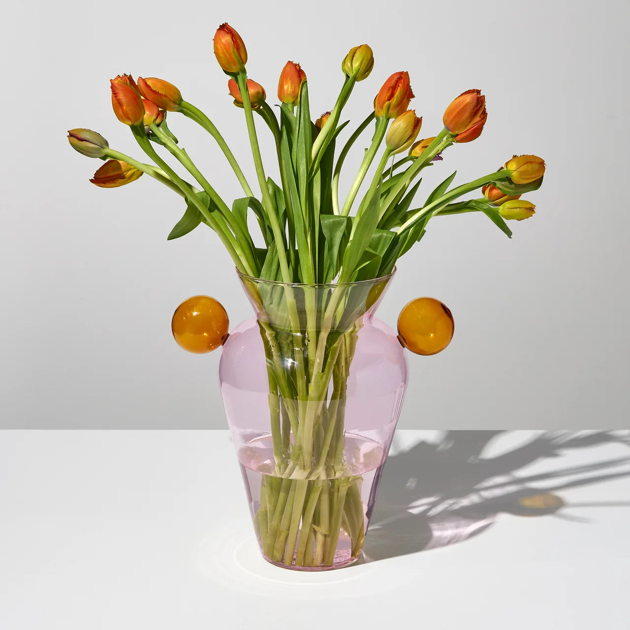 Geo Urn -Pink + Amber