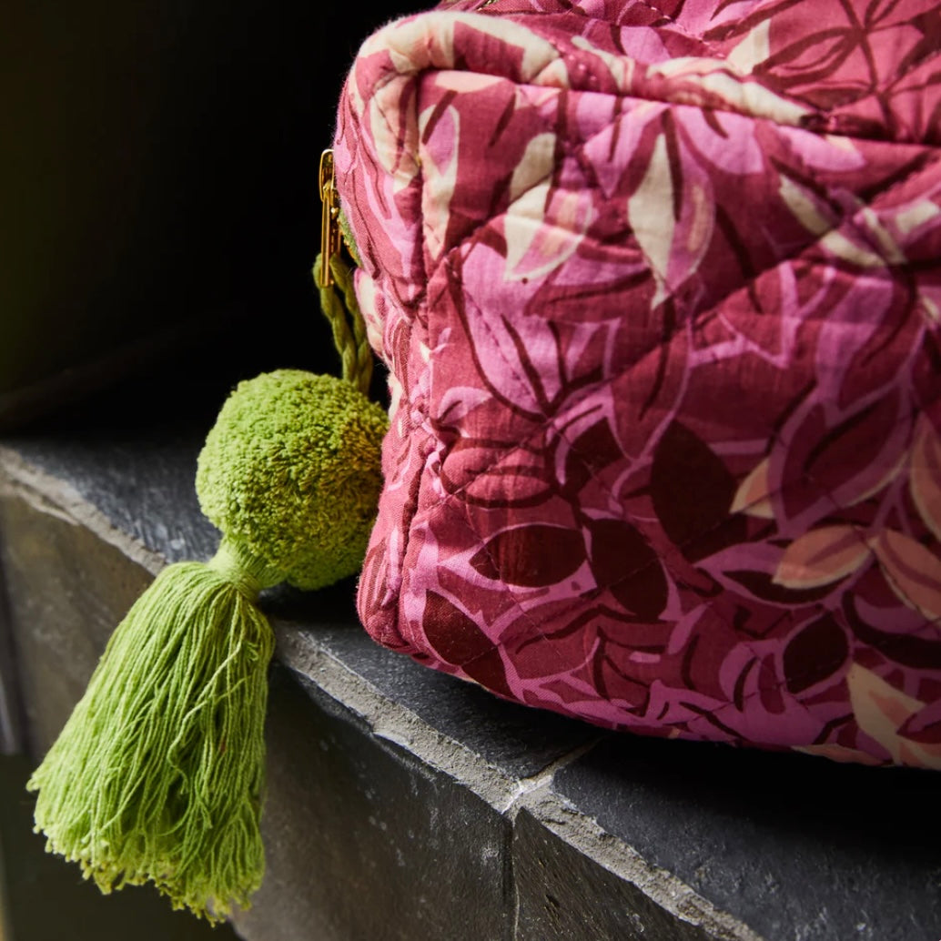 ALKA BEAUTY BAG - PLUMBERRY-SAGE & CLARE