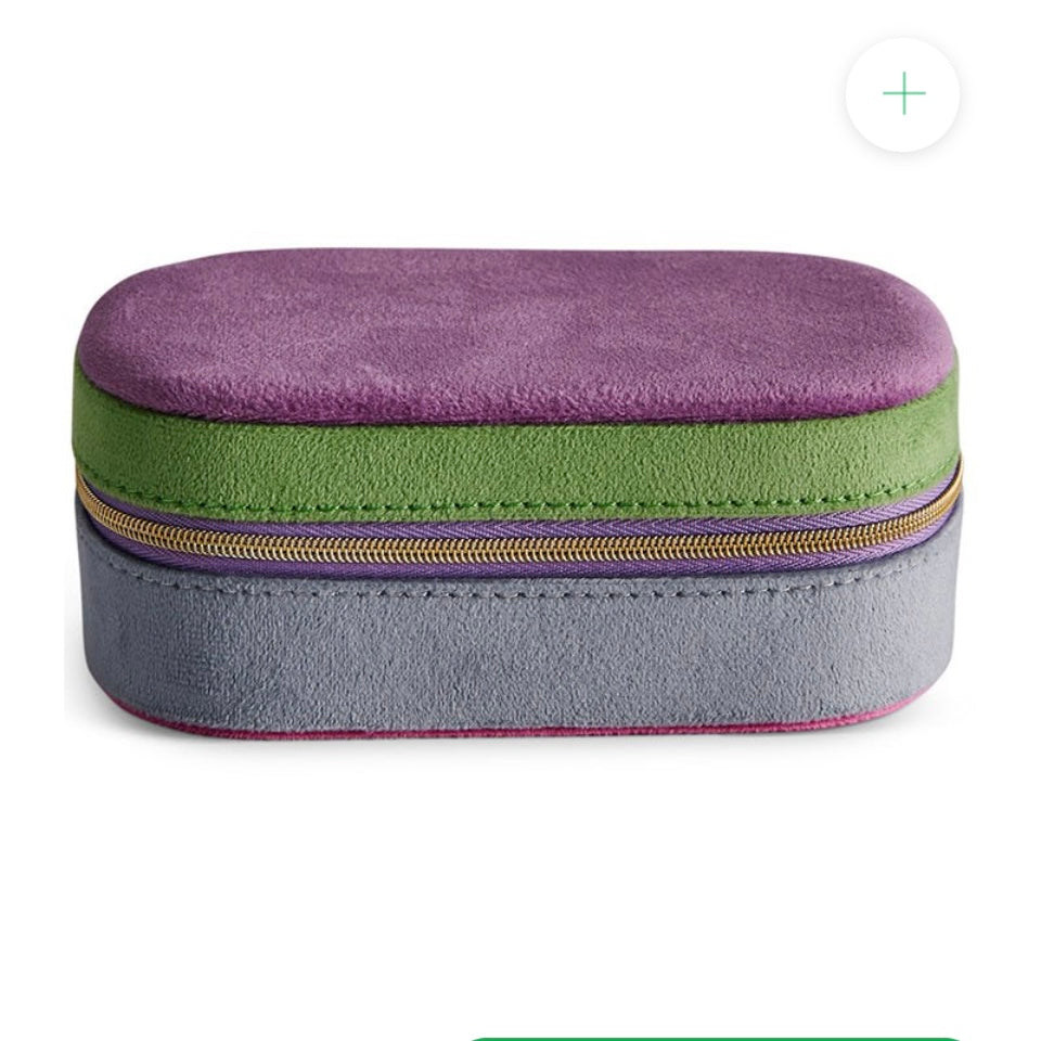 KALEIDOSCOPE TRAVEL VELVET JEWELLERY BOX