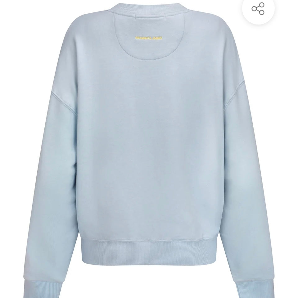 MI SCUSI SWEATSHIRT- WASHED GLACIER