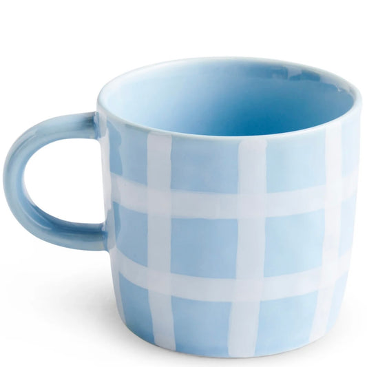 BLUE BIRD TARTAN MUG 2P SET