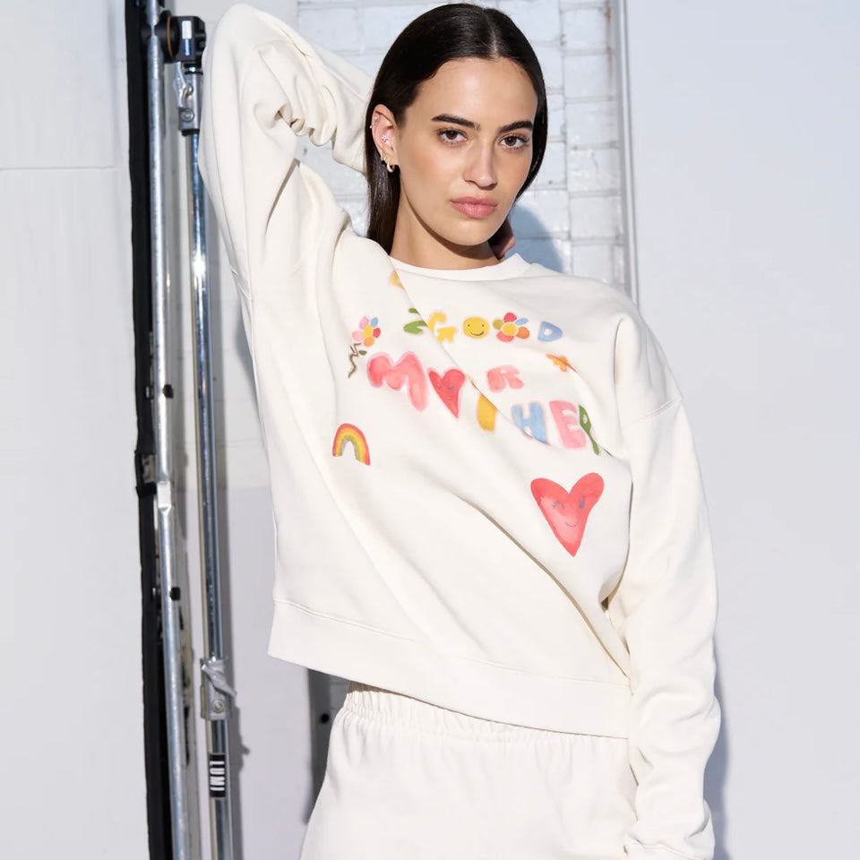 BE GOOD TO YOUR MOTHER FLEECE CREW