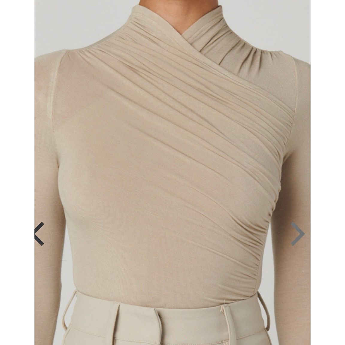 BAYSE BRAND AMRITA BODYSUIT | ALMOND