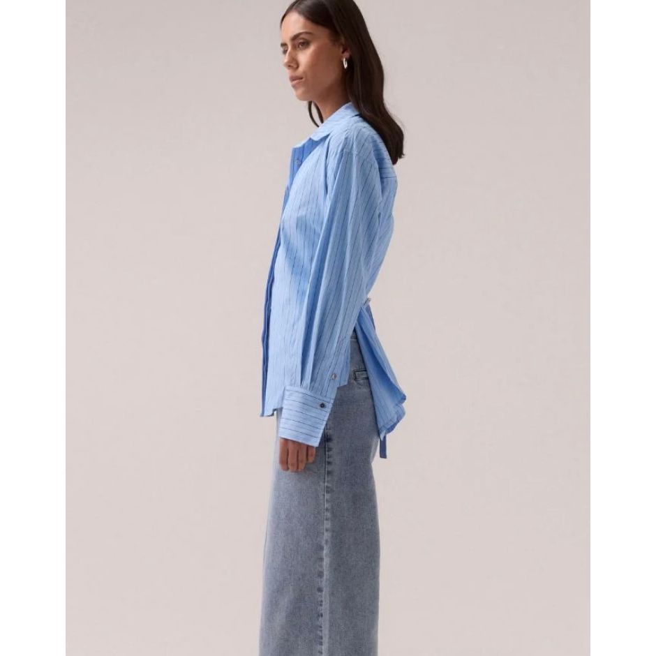 BRYNN SHIRT - VENICE BLUE STRIPE