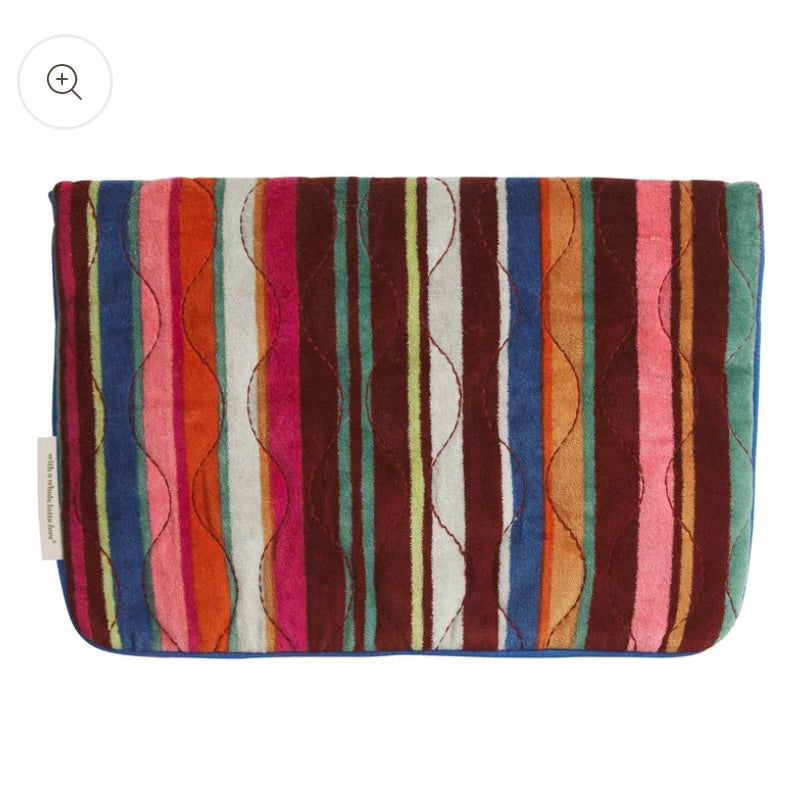 Sage x Clare - Corrine Velvet Clutch-Multi