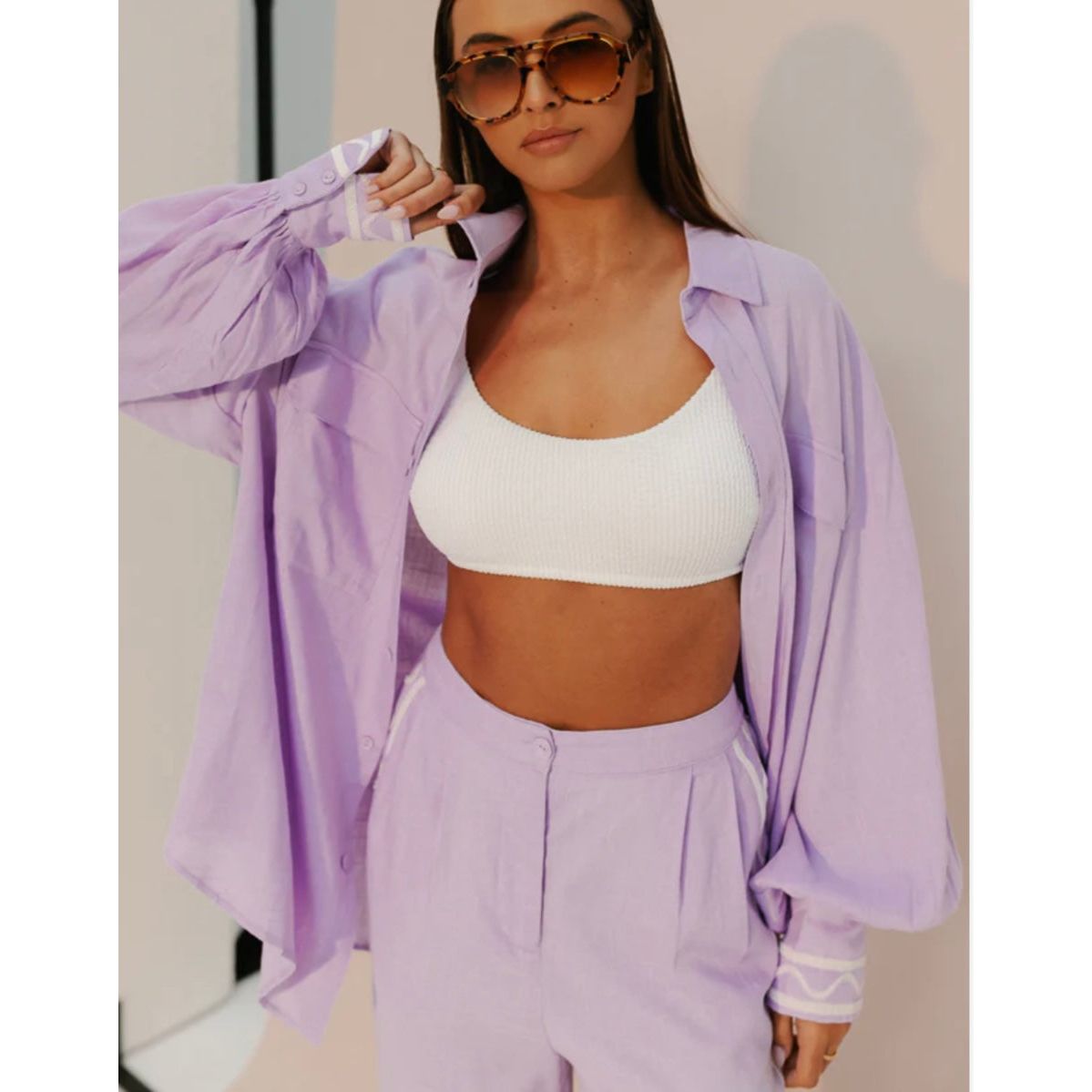 Sparrow Shirt - Lilac