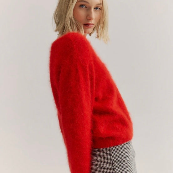 Stella Boat Neck Knit - Flame