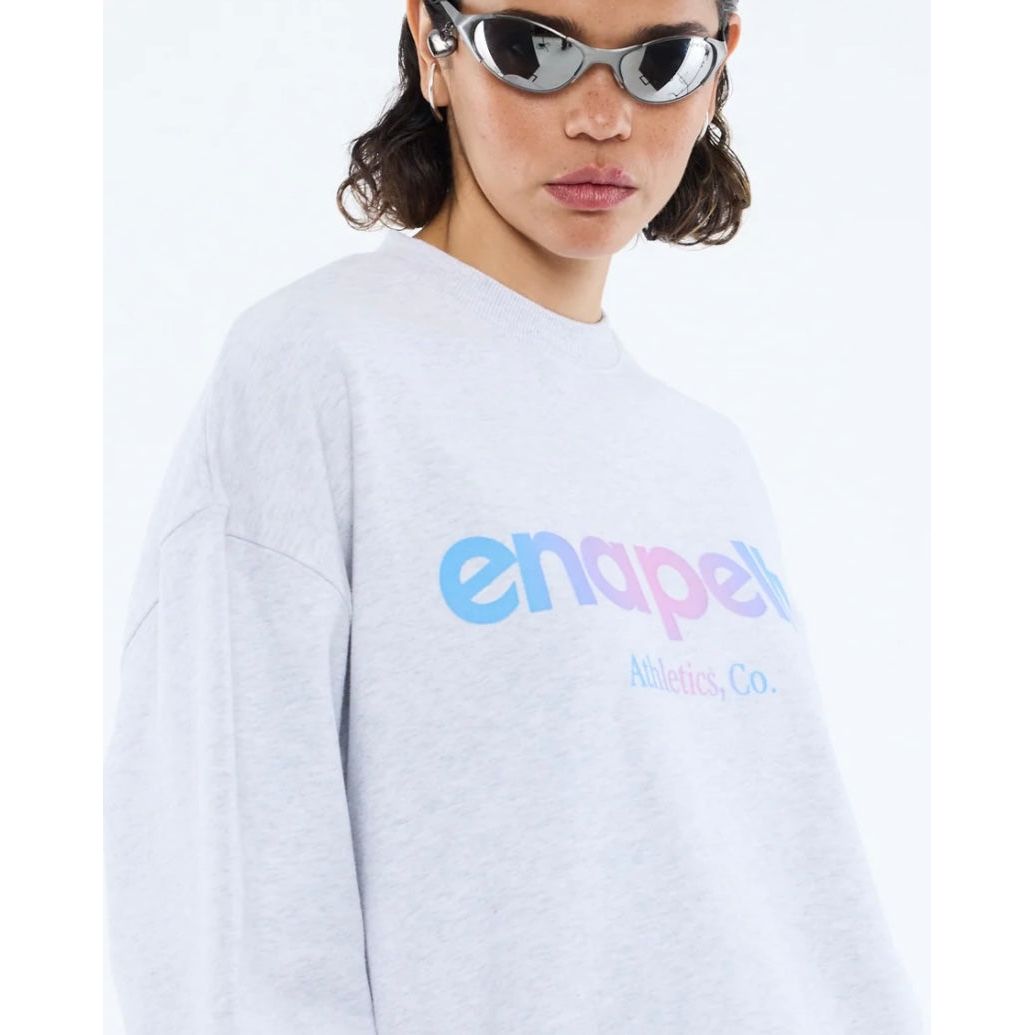 Ena Pelly- Flocked Logo Sweatshirt