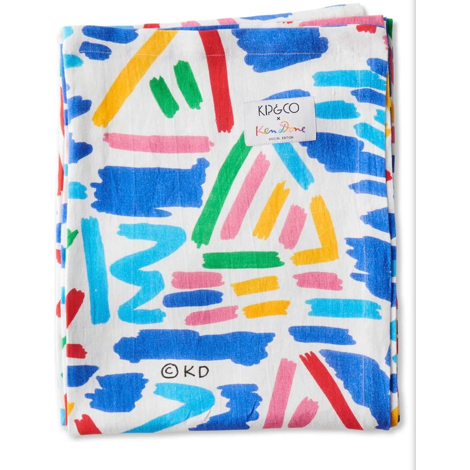 KEN DONE LITTLE TACKERS LINEN TABLECLOTH-KIP & CO