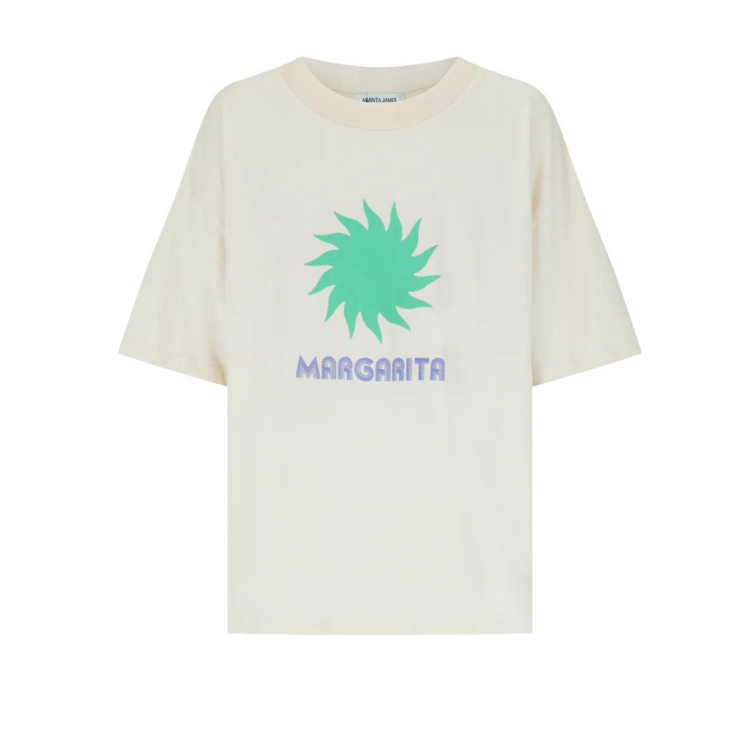 MARGARITA OVERSIZED TEE NATURAL-ARAMINTA JAMES