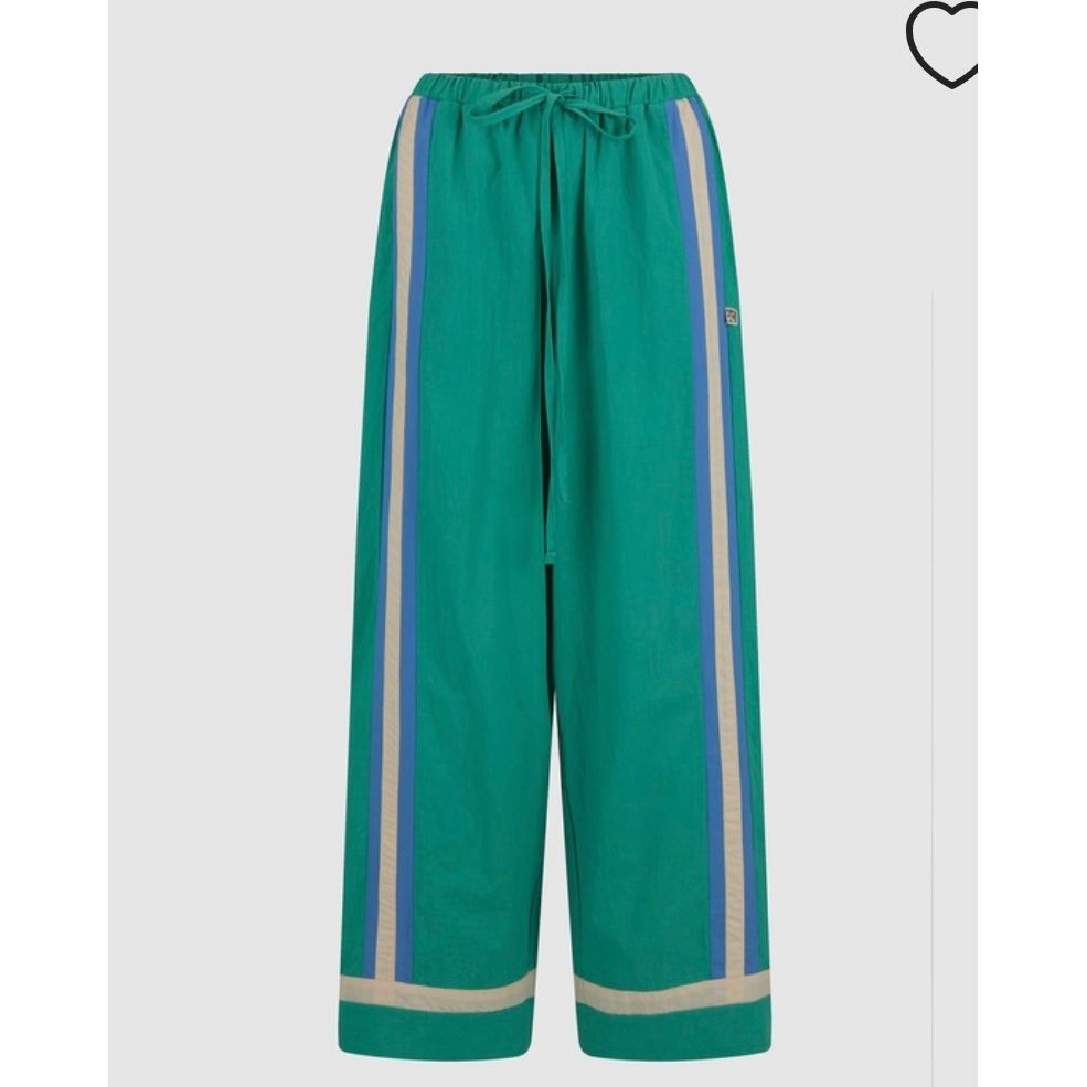 La Mer Striped Pant- Green -Araminta James