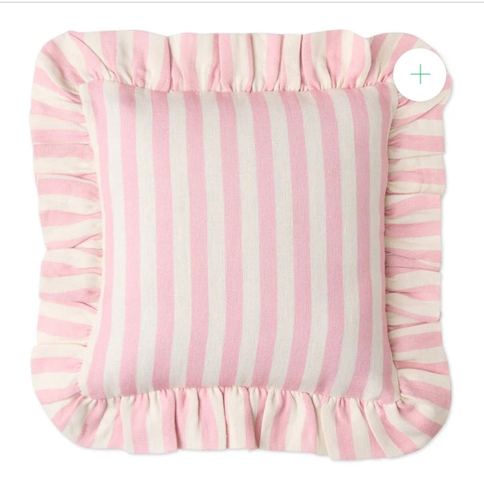COTTON CANDY SQUARE FRILL CUSHION