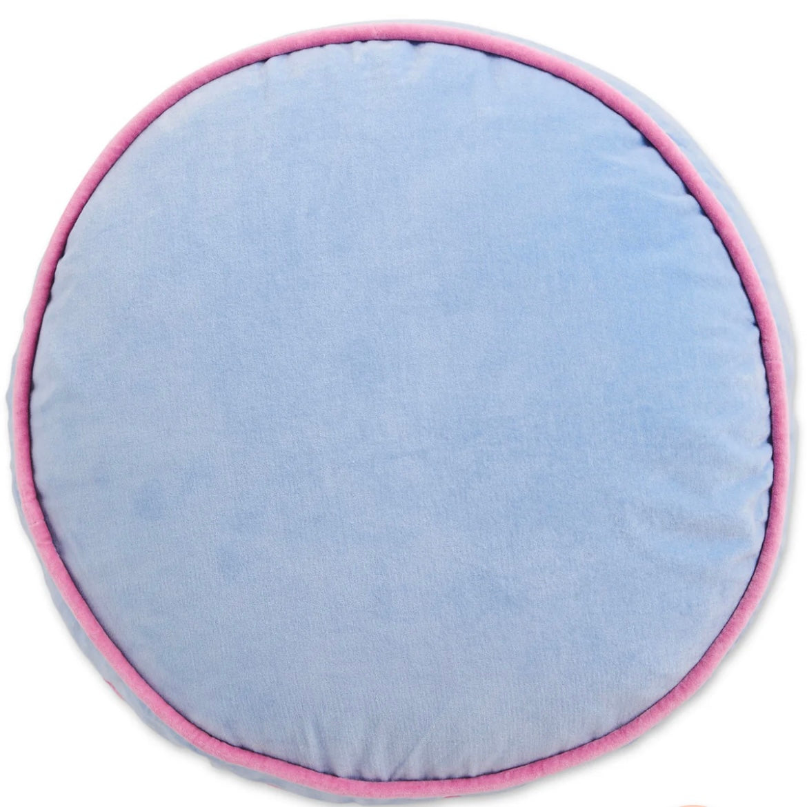 BAY BLUE VELVET PEA CUSHION