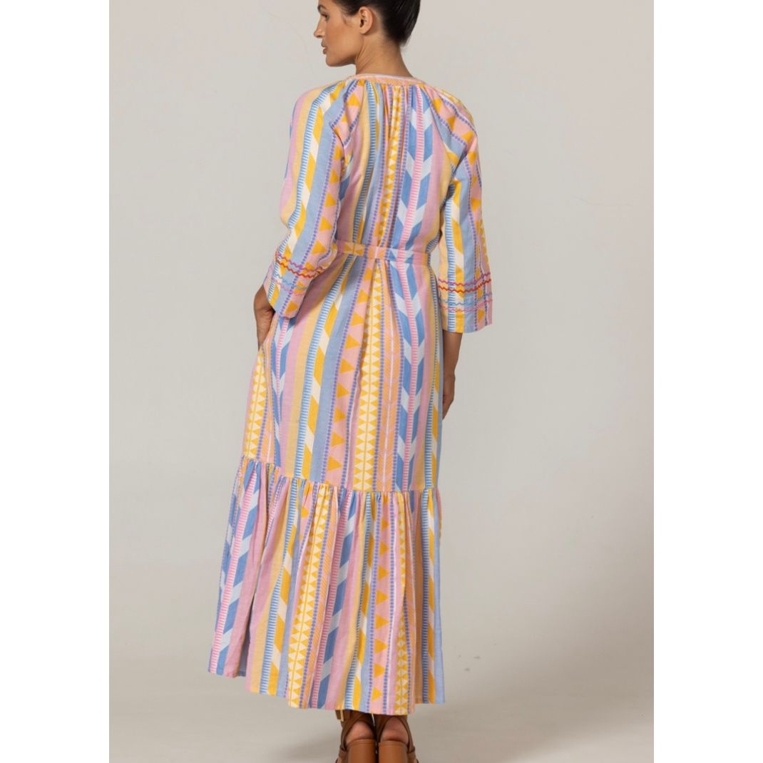 Miss June Paris Naya Long Dress-Multi