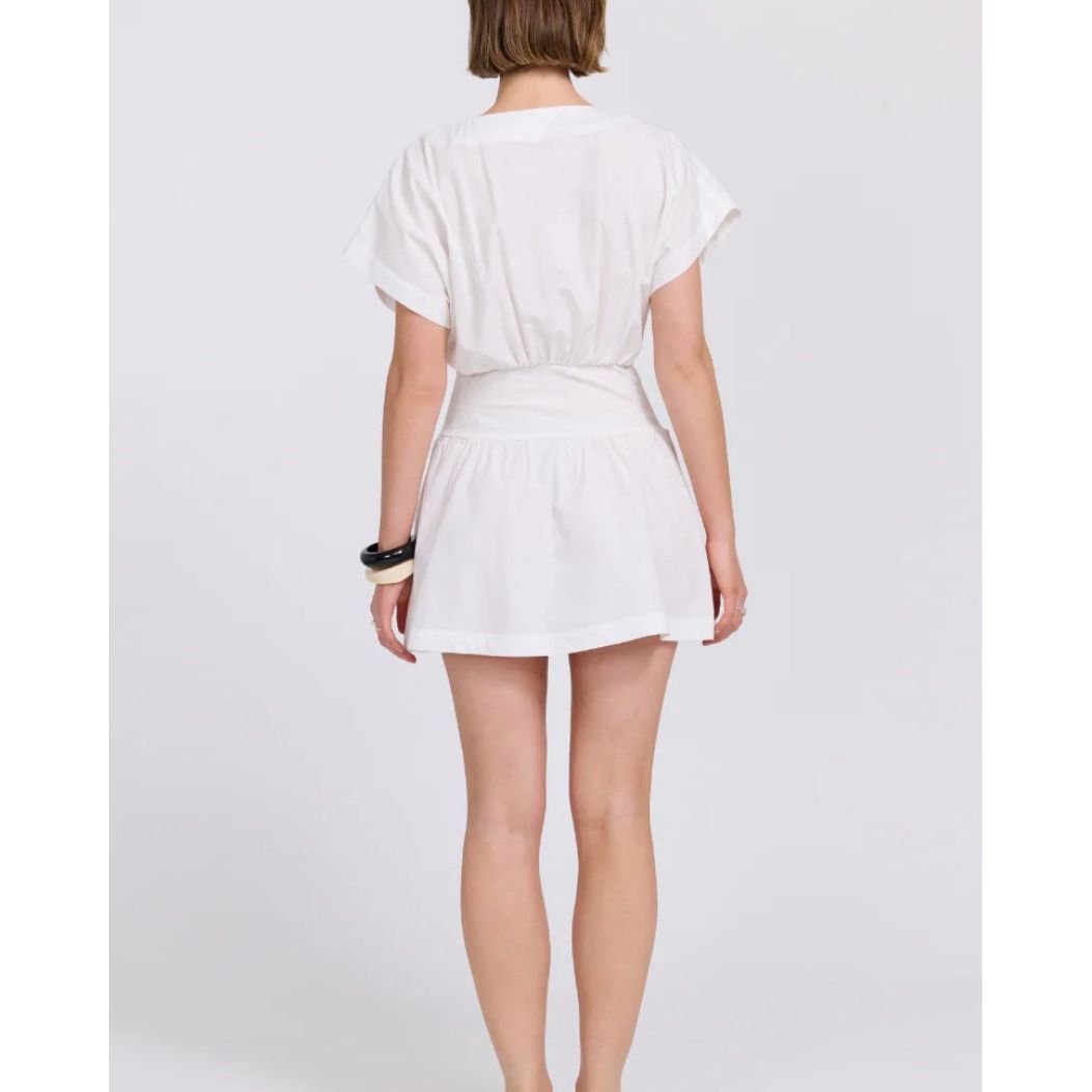 VERSED MINI DRESS - CHALK