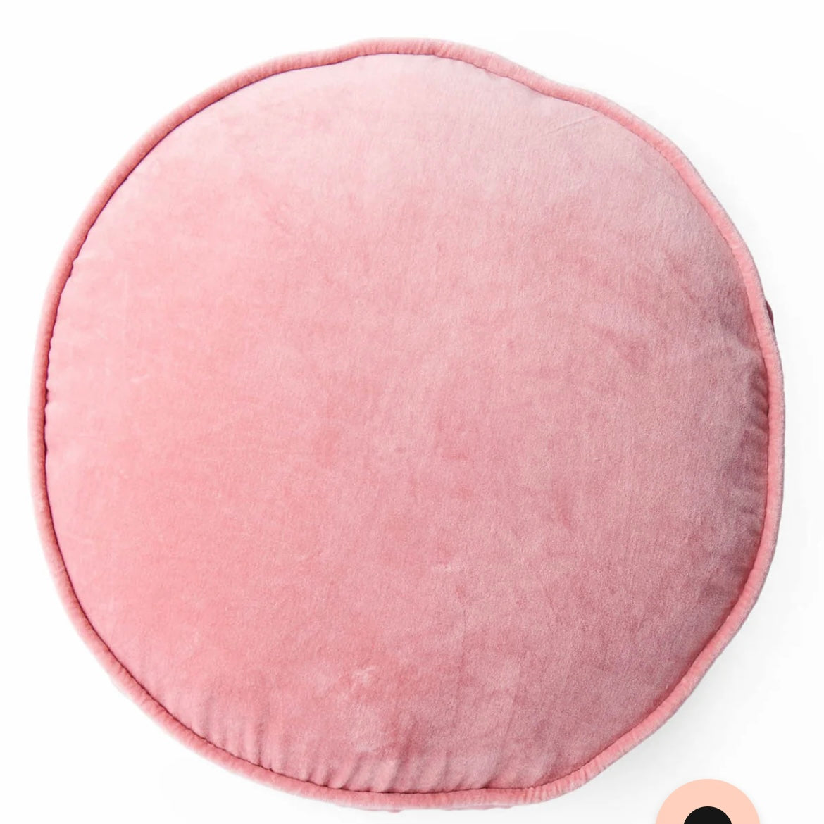 DUSTY ROSE VELVET PEA CUSHION