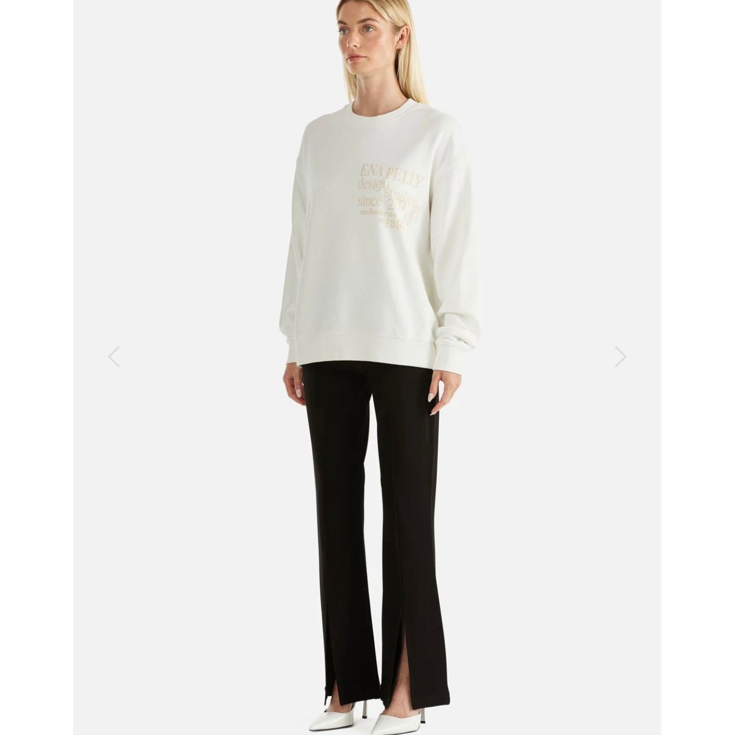 ENA PELLY-CITY LOGO
SWEATSHIRT-VINTAGE WHITE