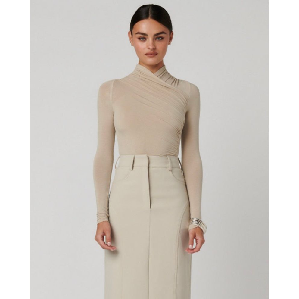 BAYSE BRAND AMRITA BODYSUIT | ALMOND