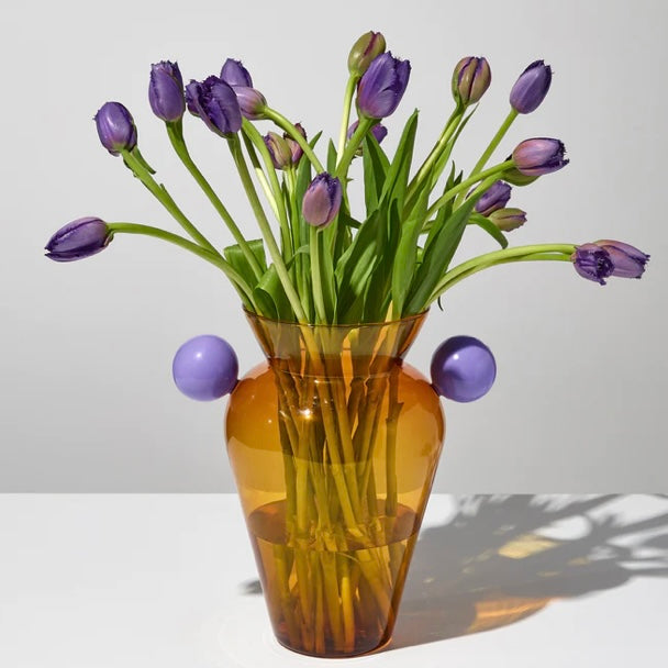FAZEEK -GEO URN - AMBER + LILAC