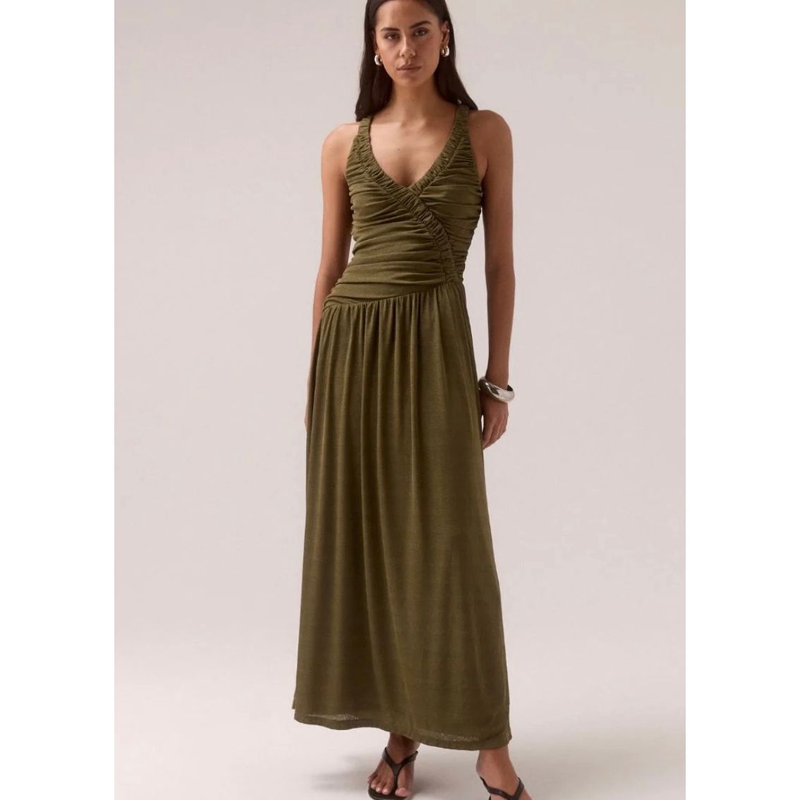 RUA DRESS-OLIVE