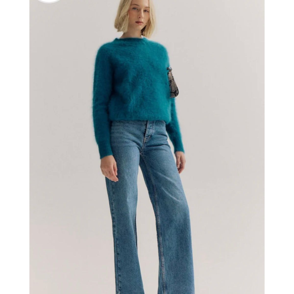 ADELE CREW NECK KNIT-OCEAN