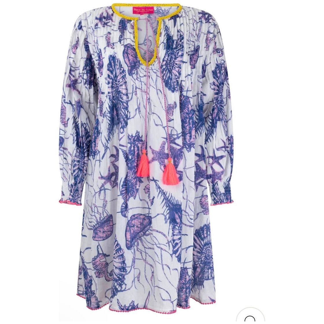 Sea Life Dress - Blue & White