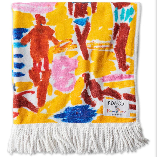 KEN DONE BEACH LIFE TERRY BEACH TOWEL-KIP & CO