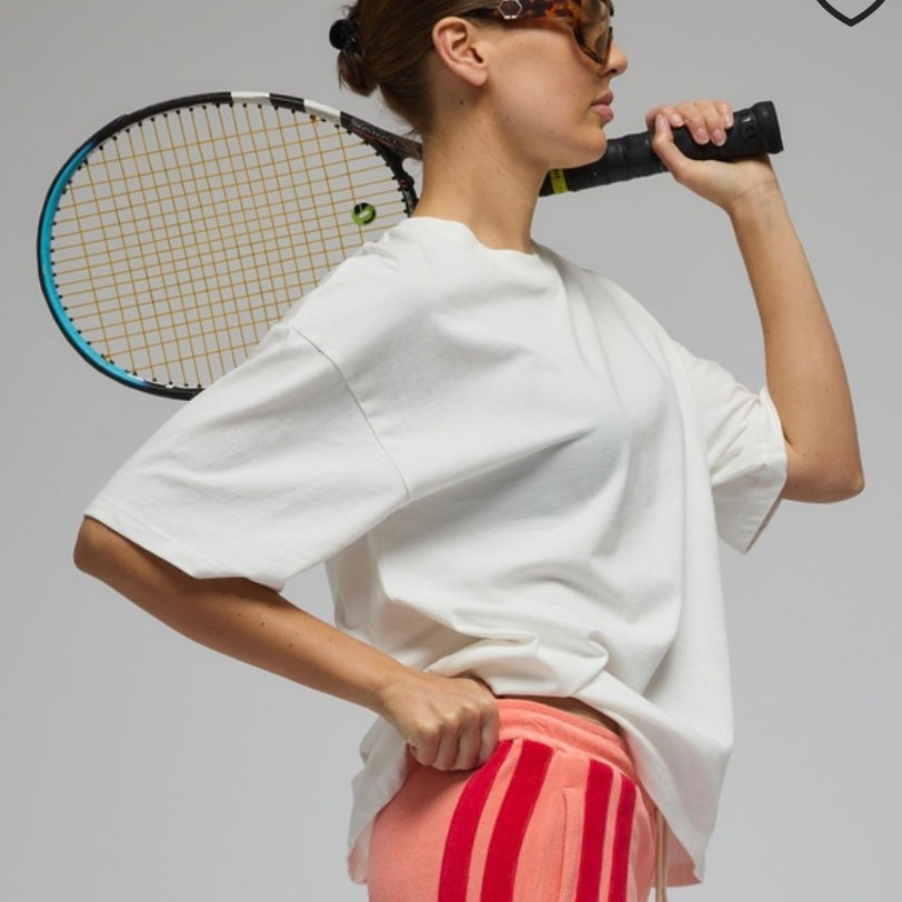 SANTORINI OVERSIZED -TEE WARM WHITE