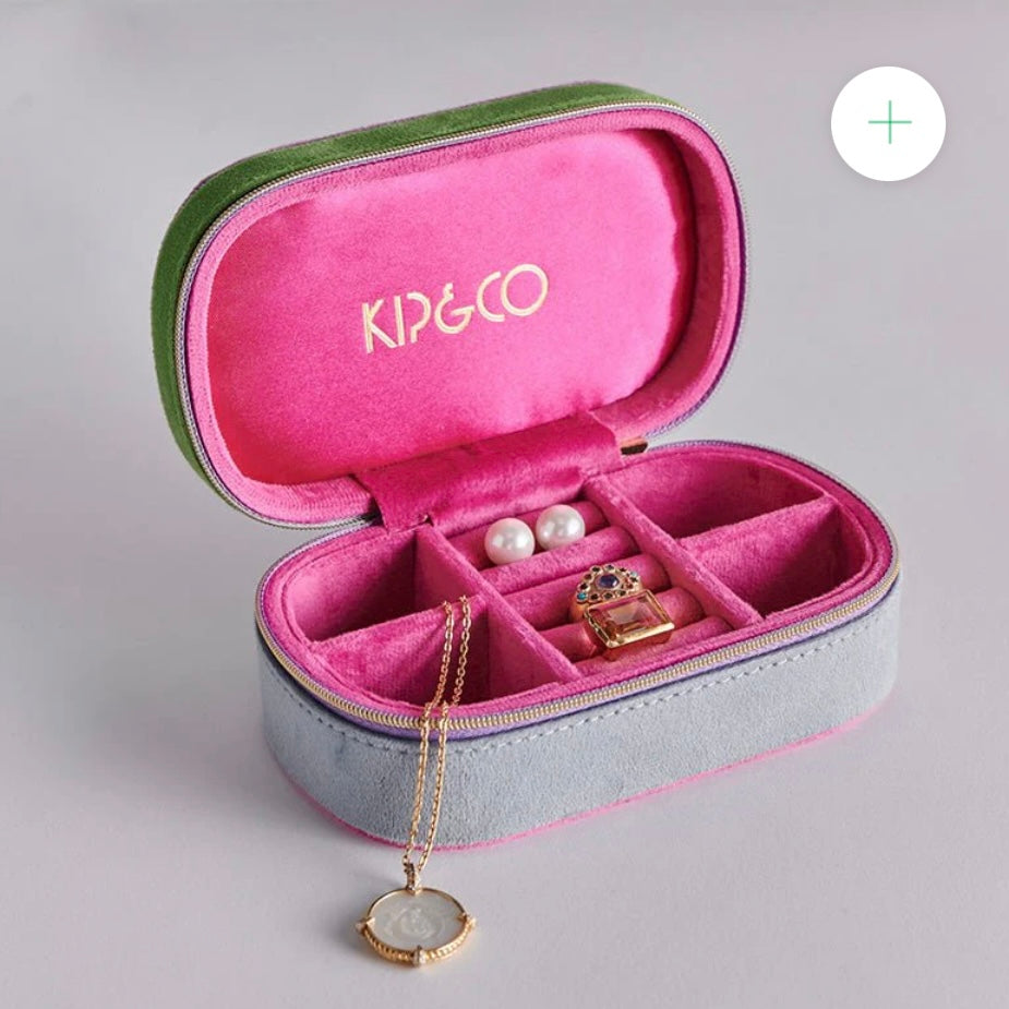 KALEIDOSCOPE TRAVEL VELVET JEWELLERY BOX