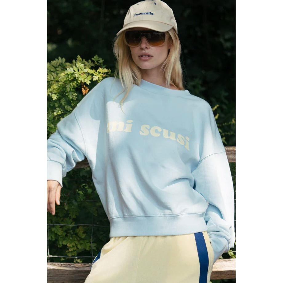 MI SCUSI SWEATSHIRT- WASHED GLACIER