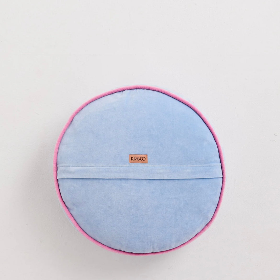 BAY BLUE VELVET PEA CUSHION