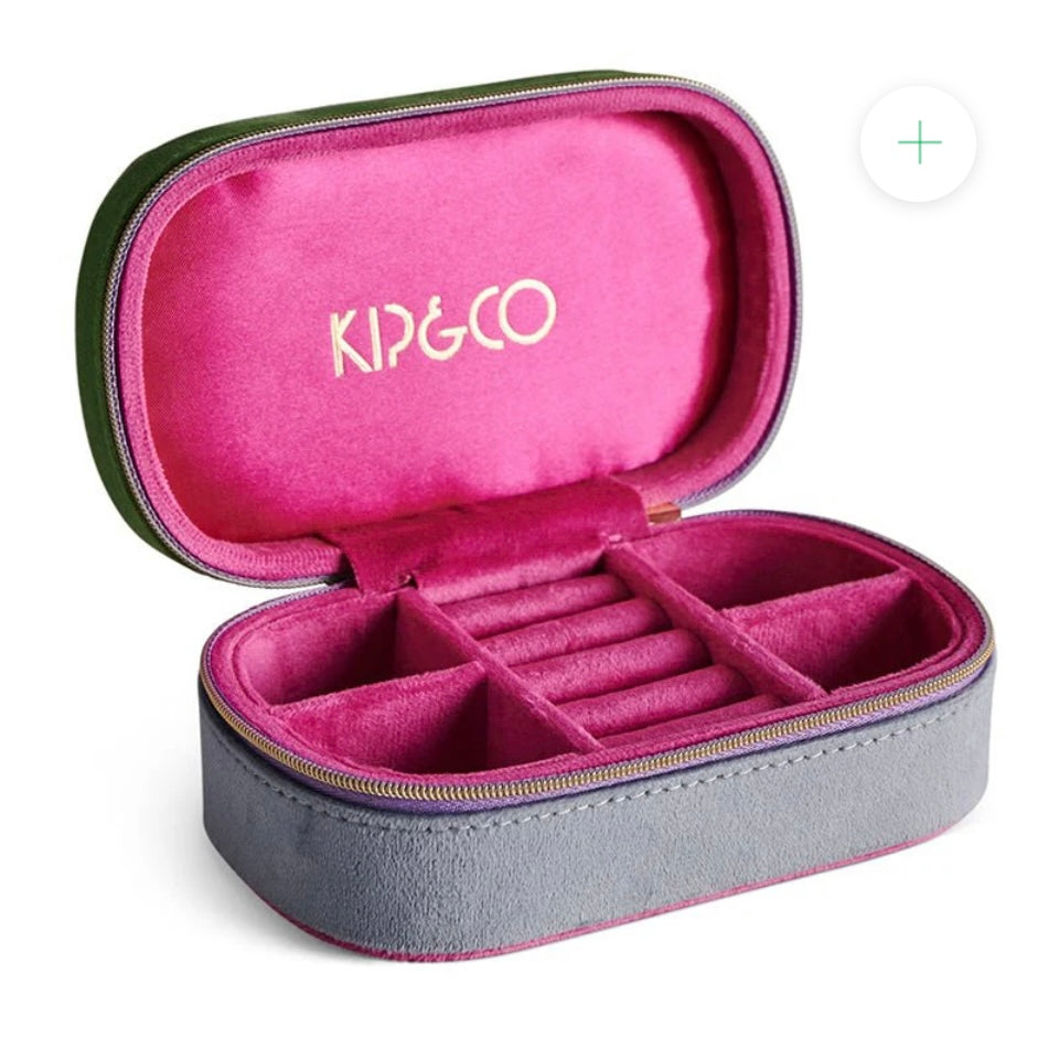 KALEIDOSCOPE TRAVEL VELVET JEWELLERY BOX