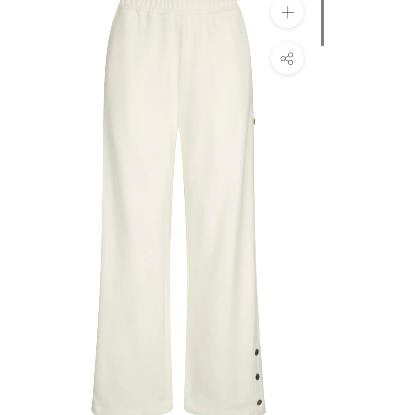 SNAP HEM TRACKPANT-COCONUT