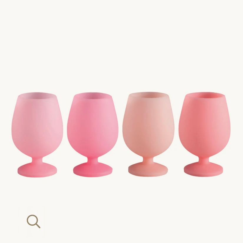 rose | stemm | silicone unbreakable wine glasses