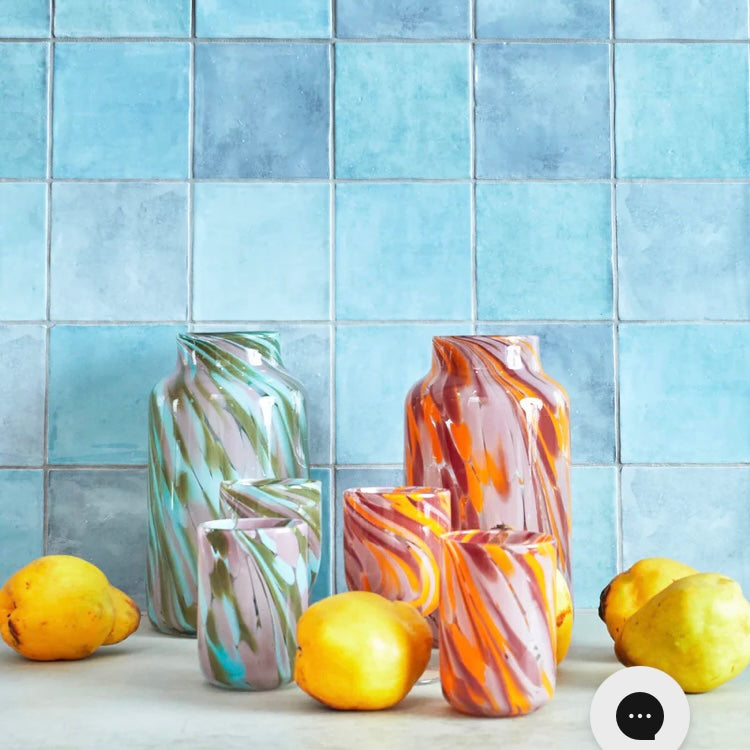 DESERT FLOWER SWIRL VASE-KIP & CO