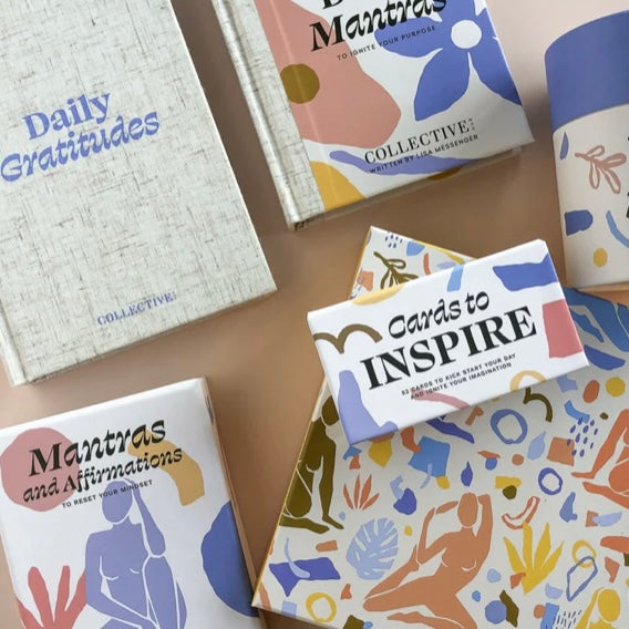 Reset Your Mindset Mantras and Affirmations - Abstract Floral