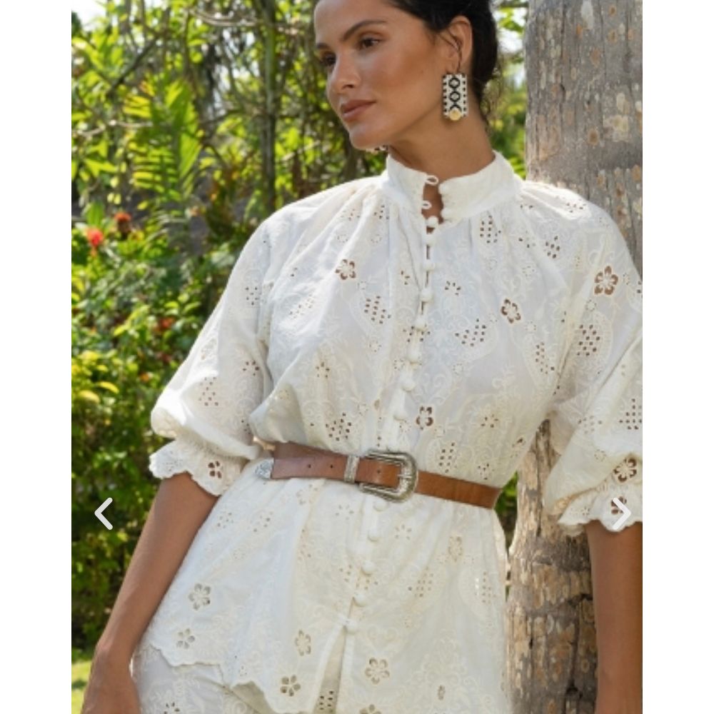 Serena Shirt- Miss June Paris-Ecru