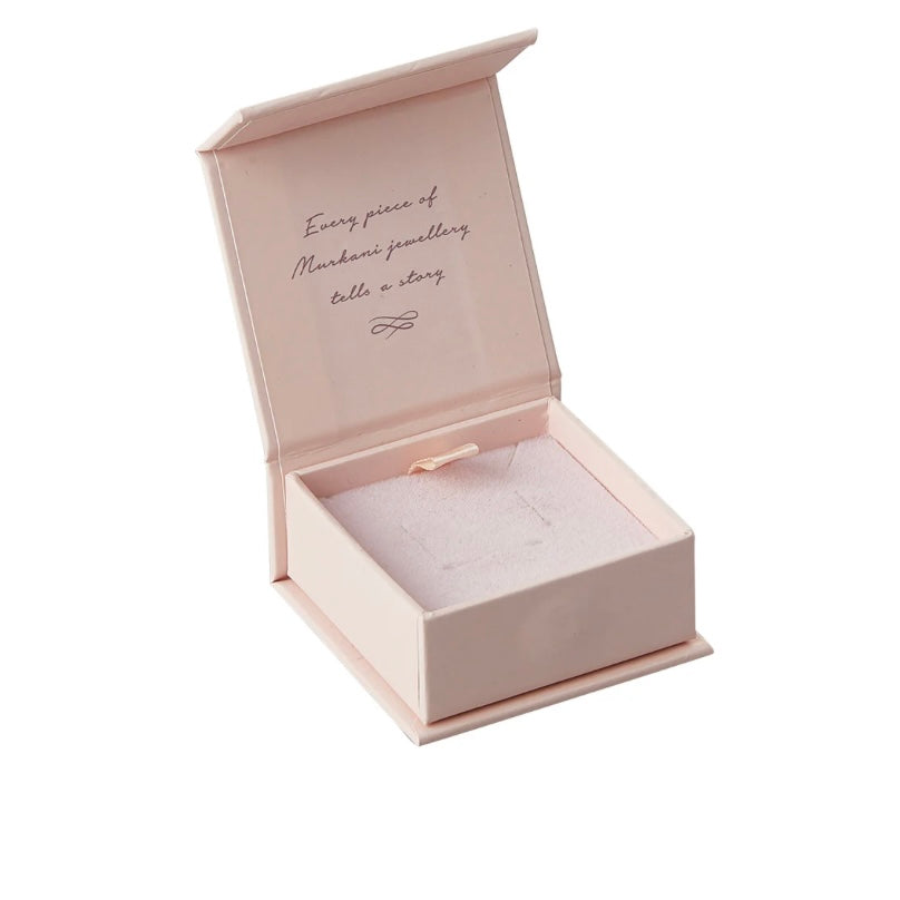 Desert Flower Huggie 18KT Yellow Plate