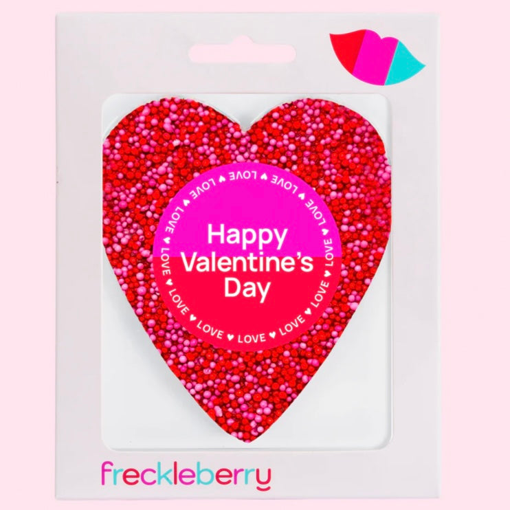 Valentine's - Red Freckle Heart - Happy Valentine's Day