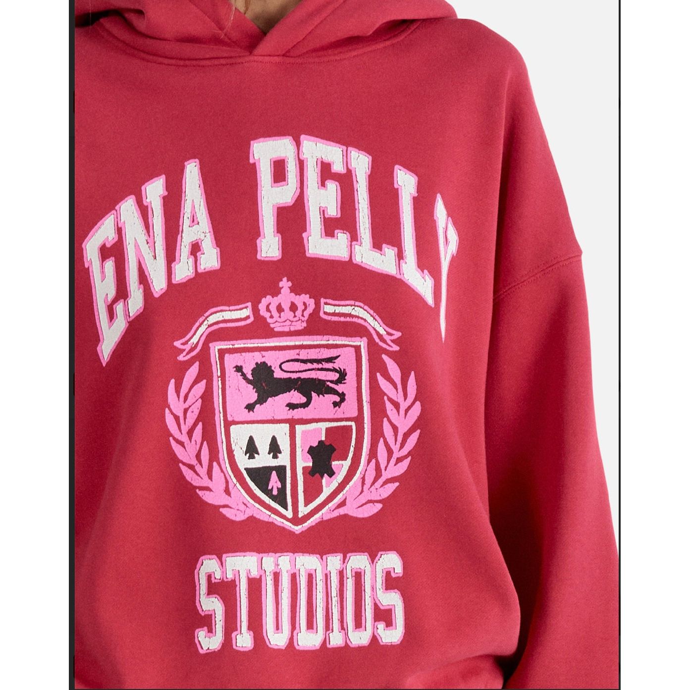 BROOKE OVERSIZED HOODIE DIY STUDIO- POPPY RED
