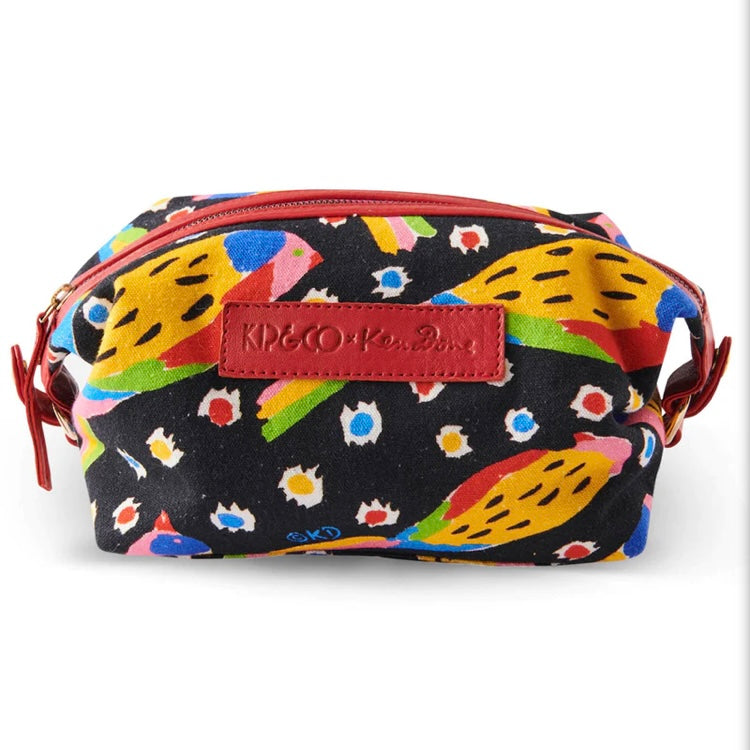 KEN DONE PARROT PARTY TOILETRY BAG-KIP & CO