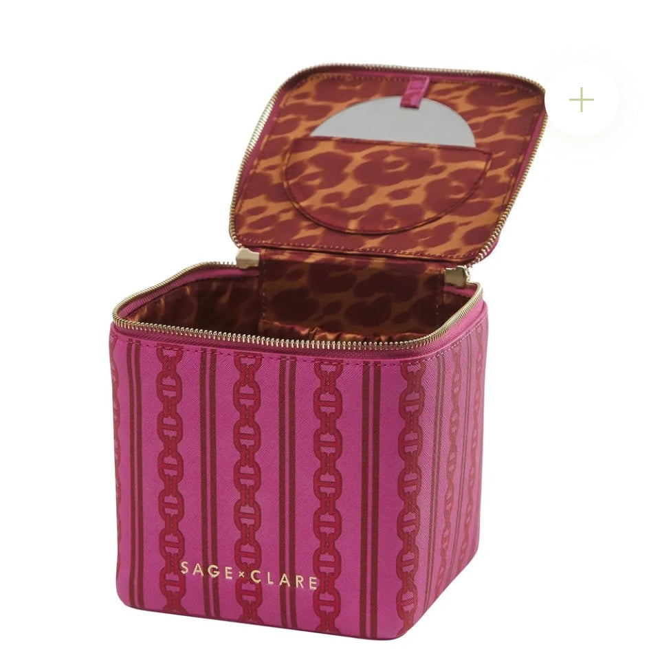 Acadia Cosmetic Case - Fuchsia