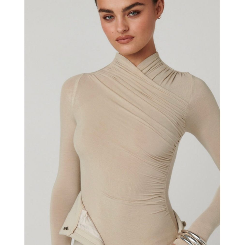 BAYSE BRAND AMRITA BODYSUIT | ALMOND