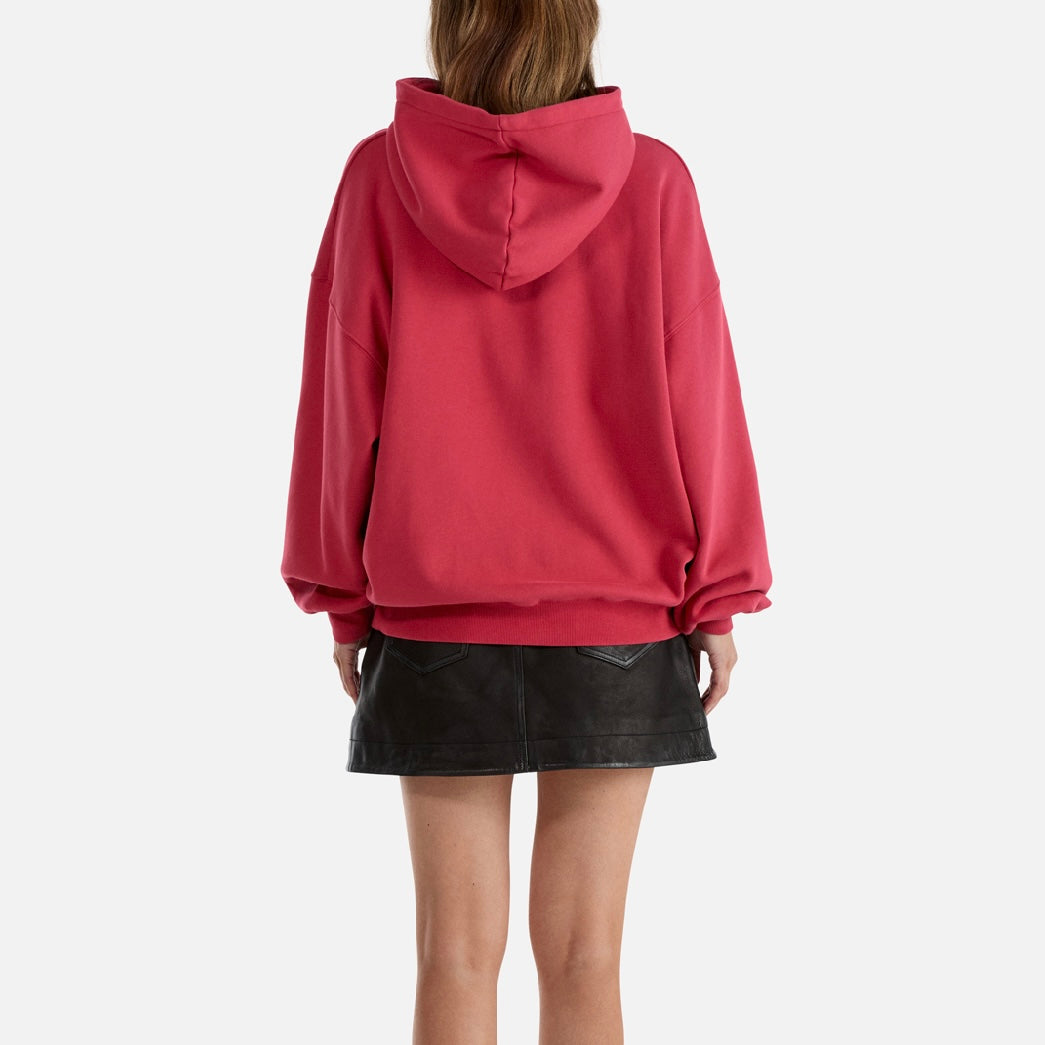 BROOKE OVERSIZED HOODIE DIY STUDIO- POPPY RED