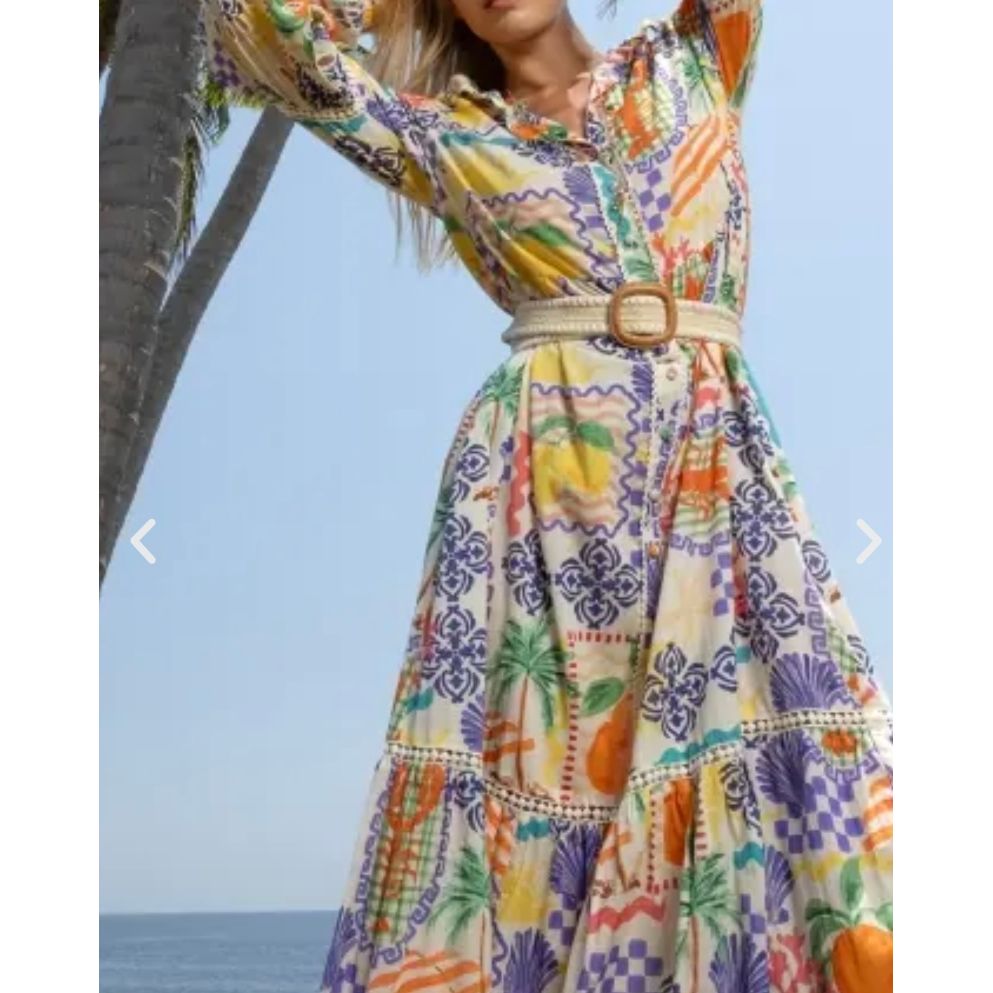Miss June Paris Lotus Shirt Long Dress