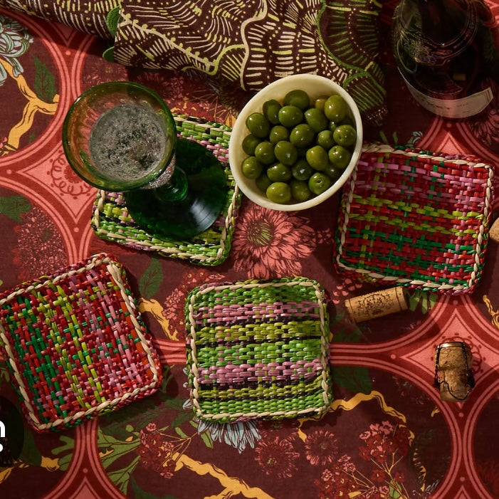 Isla Coaster Set - Key Lime